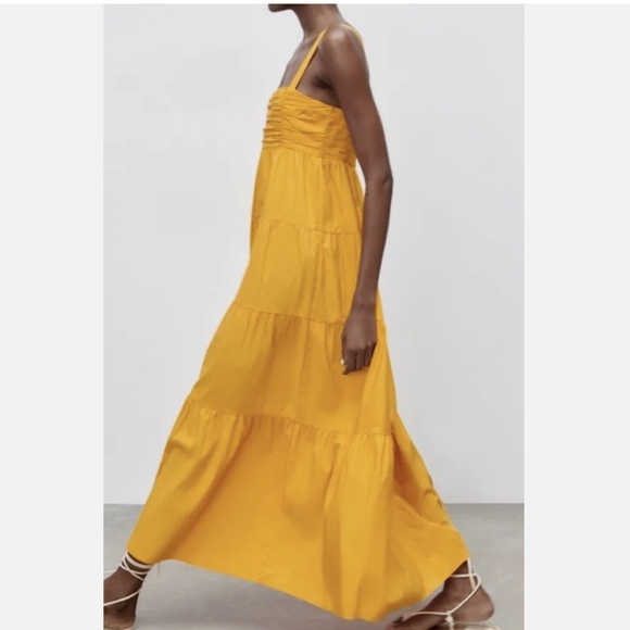 Zara orange maxi dress - Picture 5 of 8